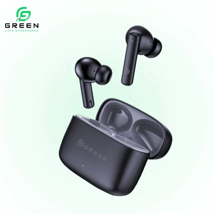 Green Leaf-161 True ENC Wireless Gaming Earbuds |50 Hours | Quad Mic | Dual EQ Modes | BT Version 5.3